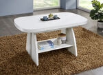 H&ouml;henverstell- und ausziehbarer Couchtisch  WEISS
