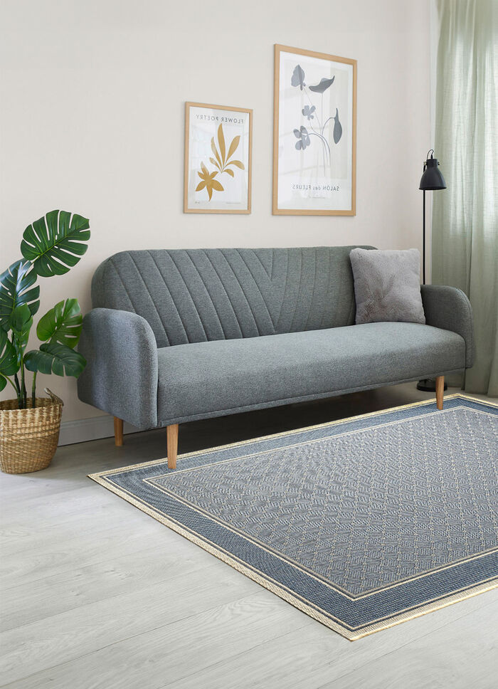 Br&uuml;cken und Teppiche in Sisaloptik BLAU