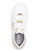Sneaker mit Libellen-Metallschmuck WEISS-GOLD