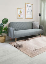 Br&uuml;cken und Teppiche mit Melange-Effekt BEIGE