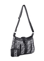 Tasche mit zusätzlicher Börse GRAU-SCHWARZ