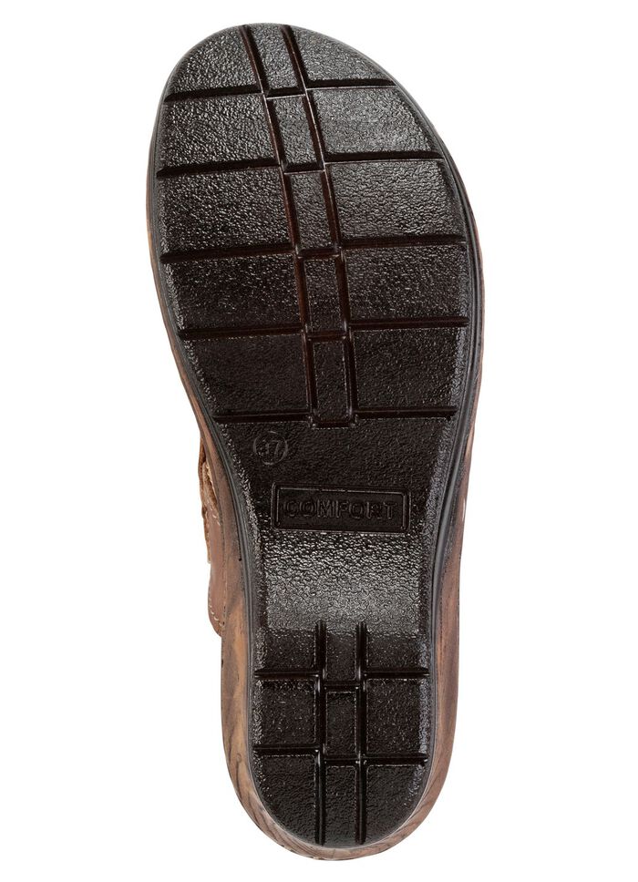 ELENA EDEN Pantolette mit dezenter Knitter-Struktur 