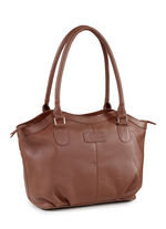Laurina Tasche aus Vollrind-Nappaleder COGNAC