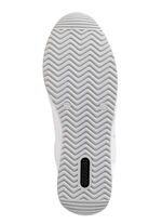 Sneaker in interessant geprägtem Materialmix WEISS-HELLFLIEDER