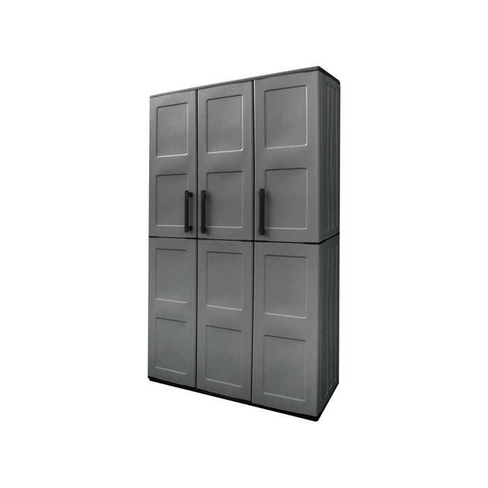 Gartenschrank mit soliden Stahlscharnieren 