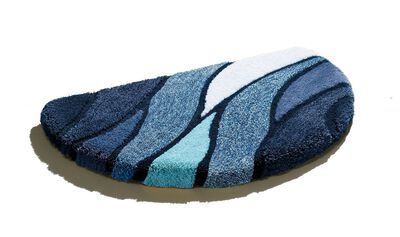 Kleine Wolke Badgarnitur in Table Tuft Qualit&auml;t BLAU