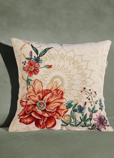 Kissenbezug aus Gobelin mit Reißverschluss 