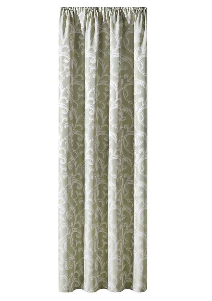 Übergardine mit Universalschienenband GRÜN