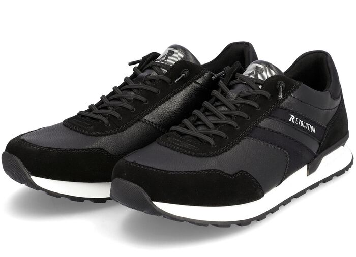 Schn&uuml;r-Sneaker mit herausnehmbarem Textilfu&szlig;bett 