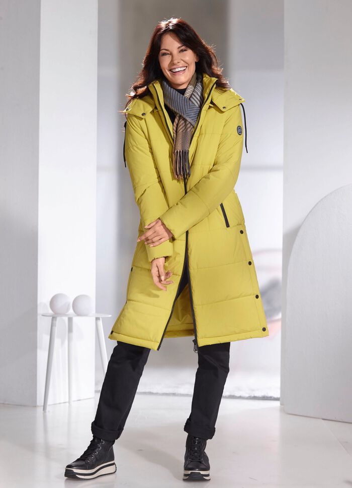 Mantel mit abnehmbarer Kapuze LIMETTE