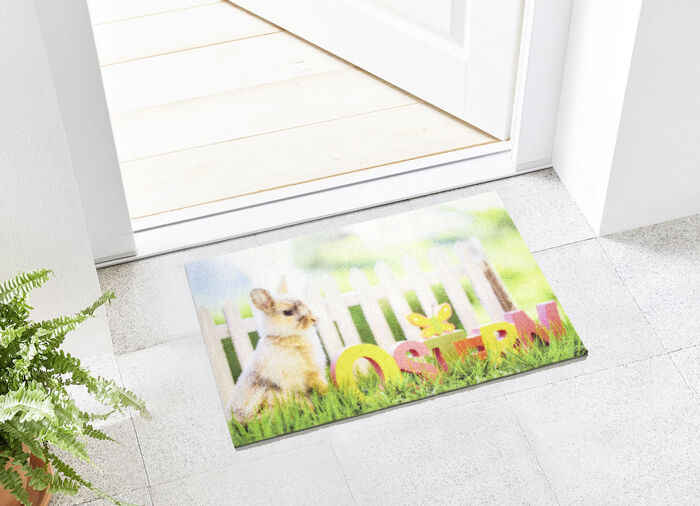Fu&szlig;matte mit Osterhasen-Motiv 