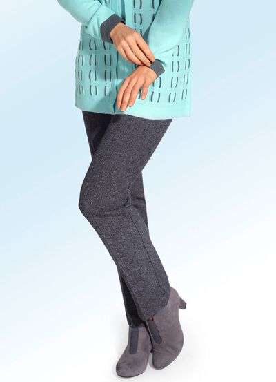 Tweedhose in bequemer Schlupfform 