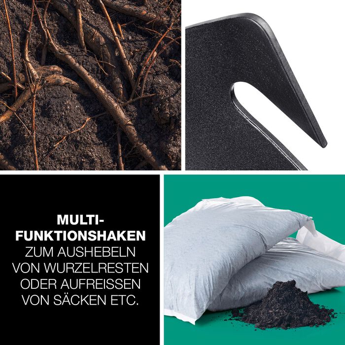 EASYmaxx 4in1 Handschaufel aus Carbonstahl 