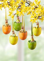 Ostereih&auml;nger aus Holz im 6er-Set 