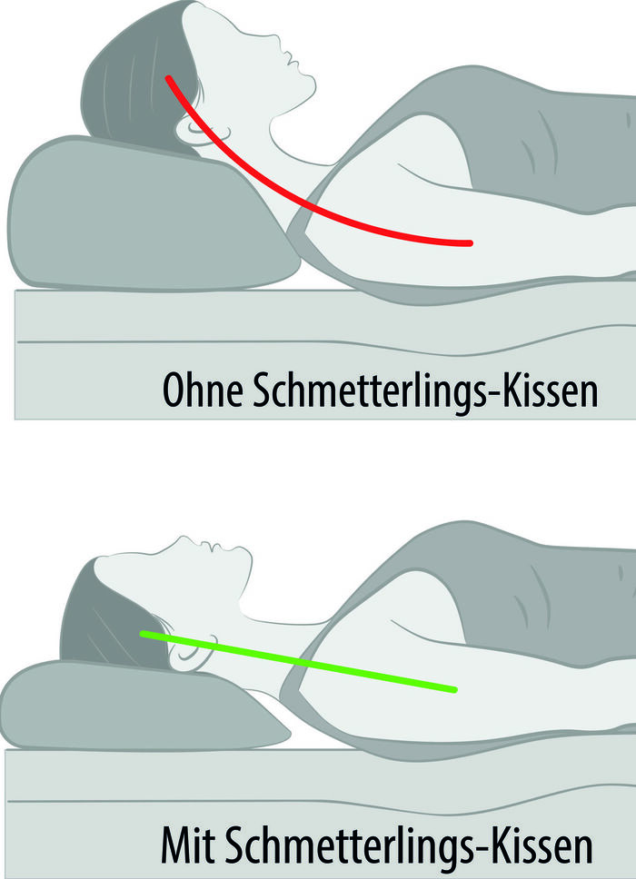 Schmetterlingskissen für erholsamen Schlaf 