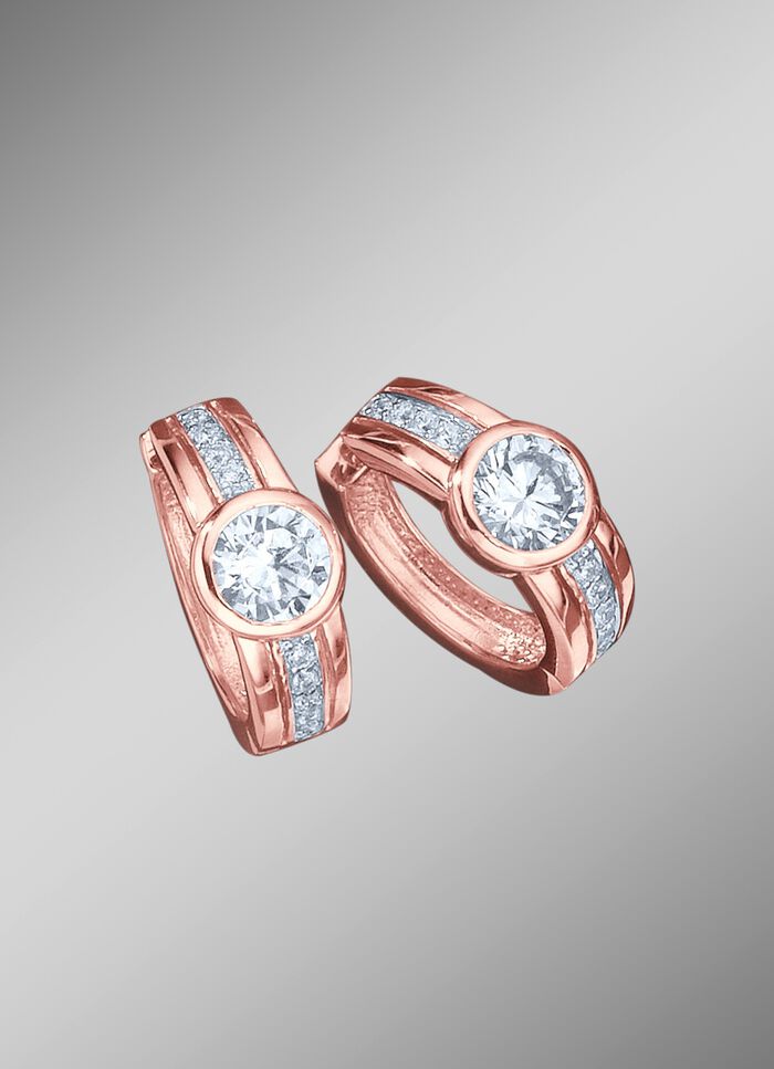 Klappcreolen mit synth. Zirkonia 