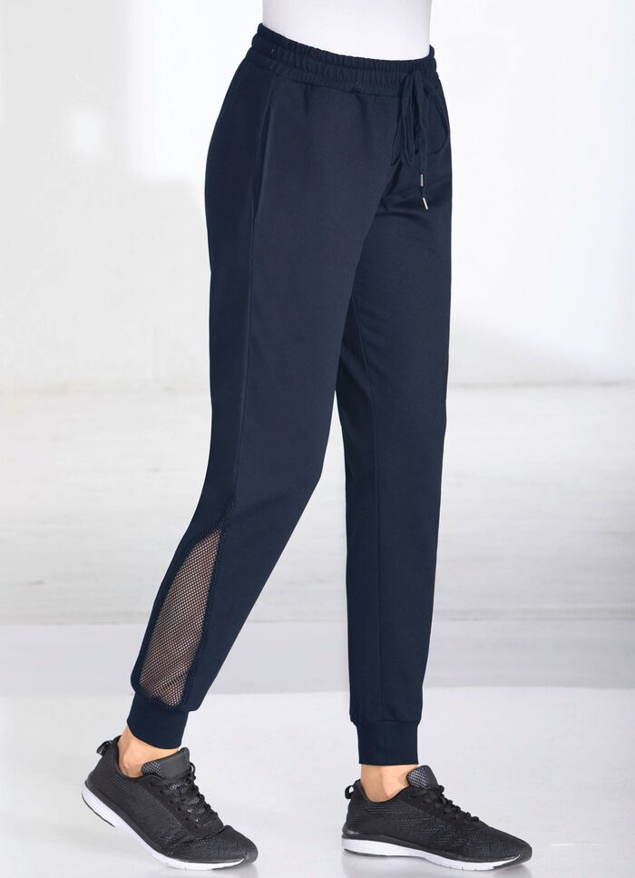 Freizeithose mit Netzeinsatz in 4 Farben MARINE