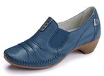 ELENA EDEN, stilvolle Damen-Pumps, Weite G, mit herausnehmbares Fu&szlig;bett BLAU