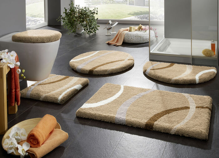 Supersoft Badgarnitur mit Latex-Rückseite von Grund BEIGE