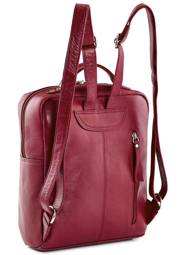 Laurina Rucksack aus Vollrind-Nappaleder BORDEAUX