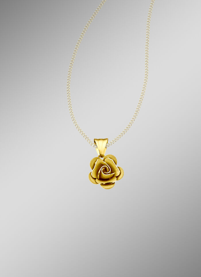 Romantischer Anh&auml;nger, teils mattiert, teils diamantiert 