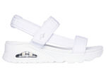SKECHERS Sandale aus dehnbarem Textilmaterial WEISS