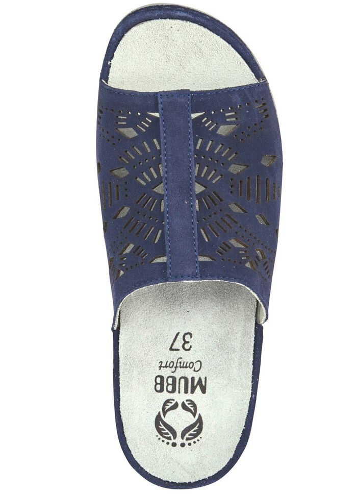 Mubb Pantolette mit antiker Lochung BLAU