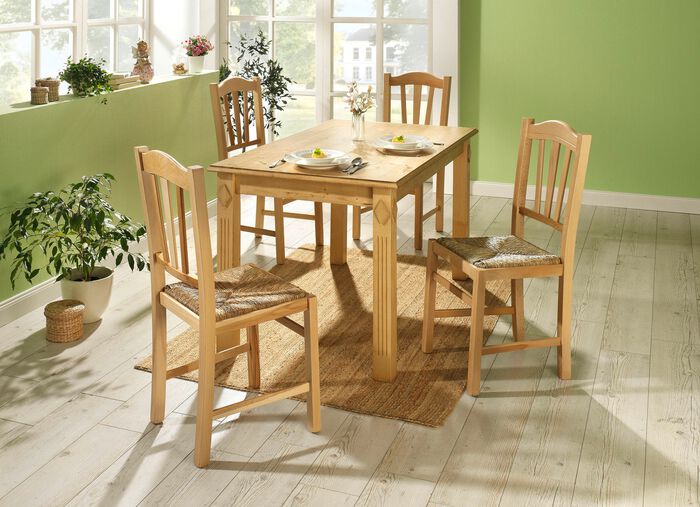 Esstisch aus Massivholz Tanne NATUR