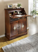 Stilvoller Sekret&auml;r mit handbemalter Blumendekoration 