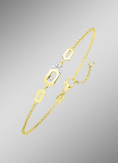 Modernes Armband mit Zirkonia 