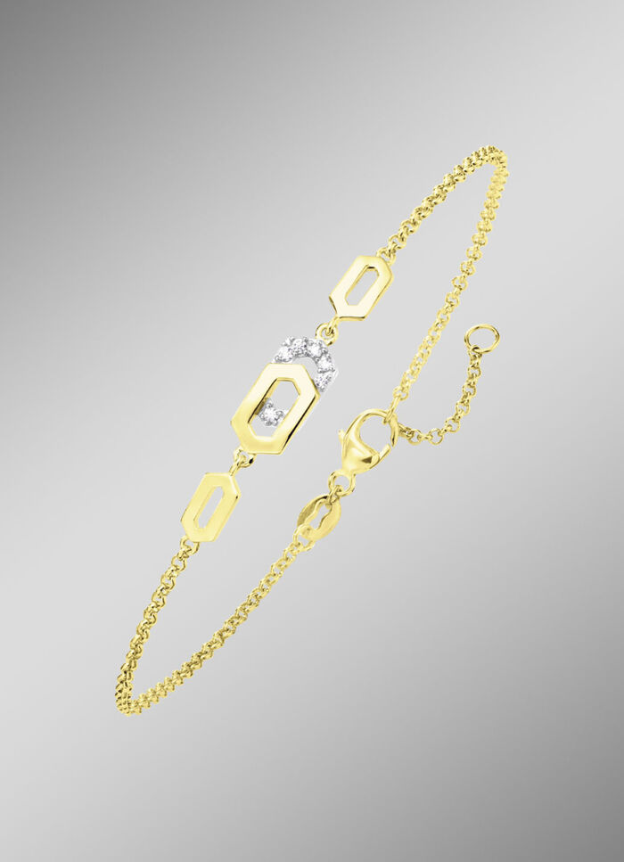Modernes Armband mit Zirkonia 