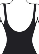 Schwab Badeanzug mit Halbkorsage und farbenfrohem Druckdessin 