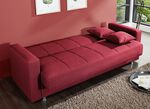 Klick-Klack-Sofa mit Dekokissen ROT
