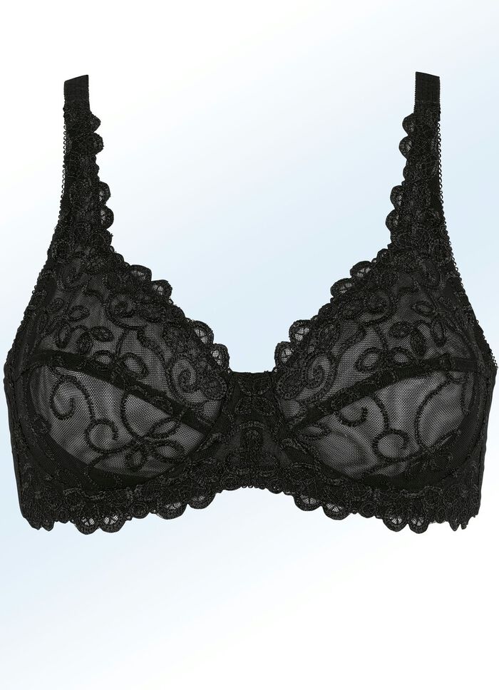 Viania B&uuml;gel-BH mit Stickereispitze 