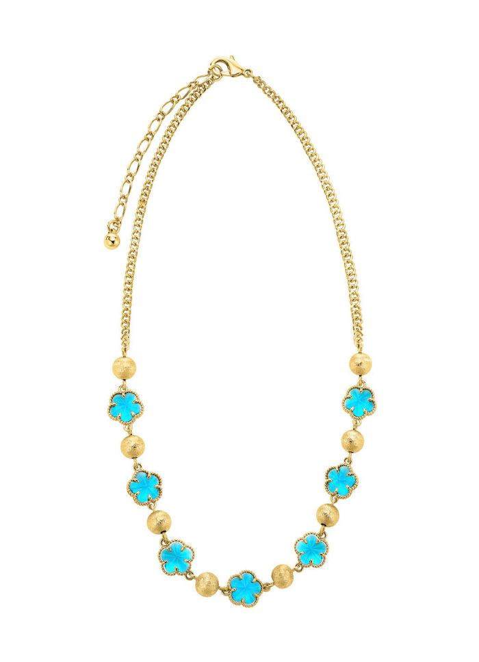 Schmuckset,  3-teilig, mit Kristallsteinen in T&uuml;rkis 