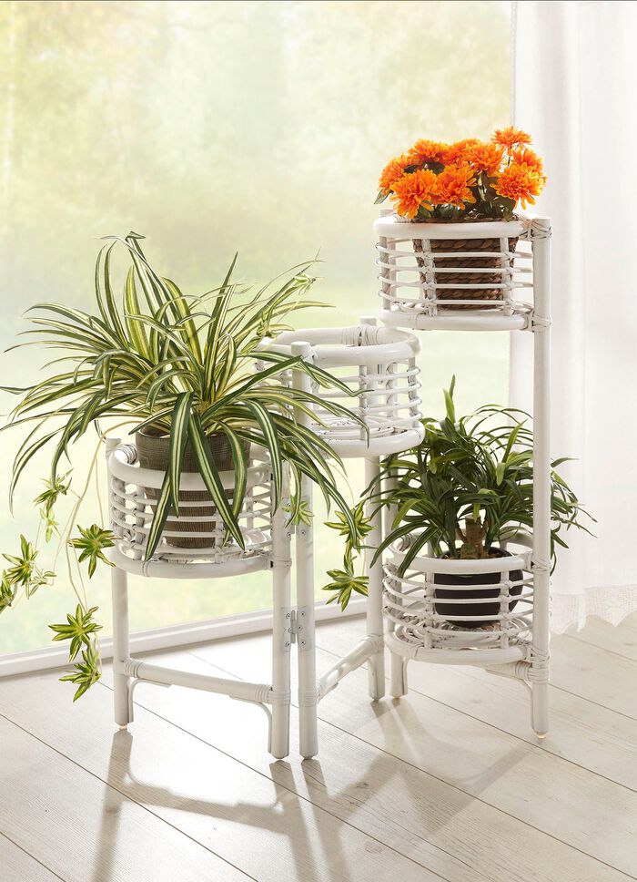 Blumenst&auml;nder aus Rattangeflecht 