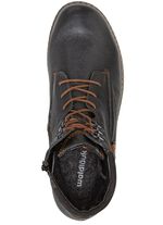 Waldl&auml;ufer Schn&uuml;r-Stiefelette mit Warmfutter aus reiner Baumwolle SCHWARZ