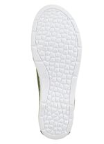 ELENA EDEN Schn&uuml;rschuh mit Knitter-Struktur und Zier-N&auml;hten GR&Uuml;N