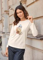 Shirt mit Kontrastdruck 