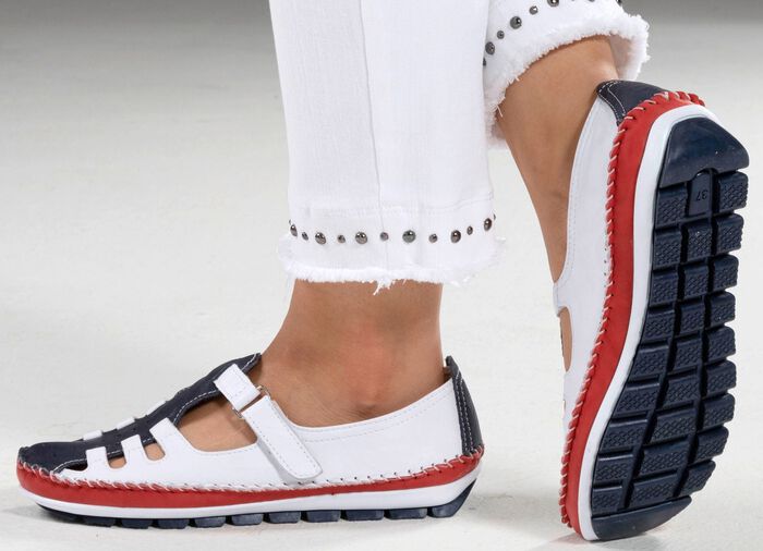 Gemini, klassische Damen-Slipper, Weite G, mit herausnehmbarem Fu&szlig;bett 