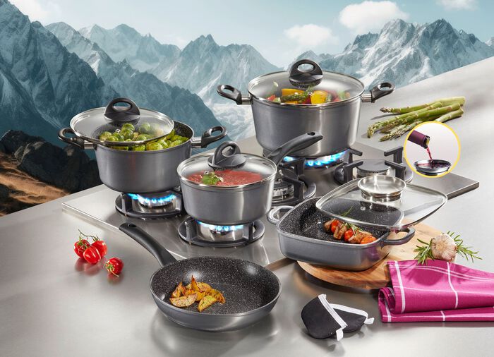 STONELINE&reg; Kochtopf-Set, 15-teilig 
