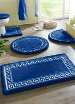 Badgarnitur mit Mäander-Bordüre BLAU