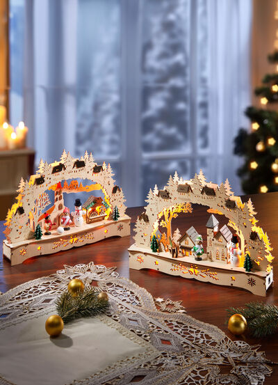 Toller Schwibbogen aus Holz 