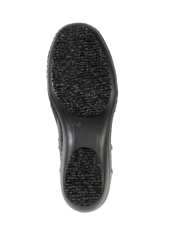 ELENA EDEN Bootie aus teilweise reptilgeprägtem Nappaleder SCHWARZ