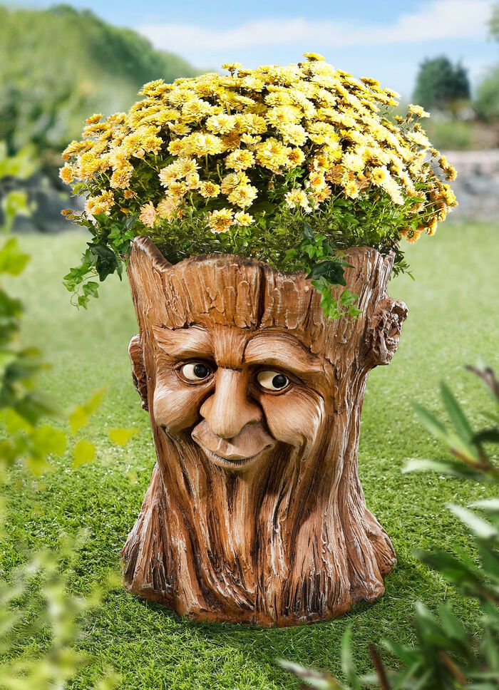 Pflanzgef&auml;&szlig; Baumstumpf 