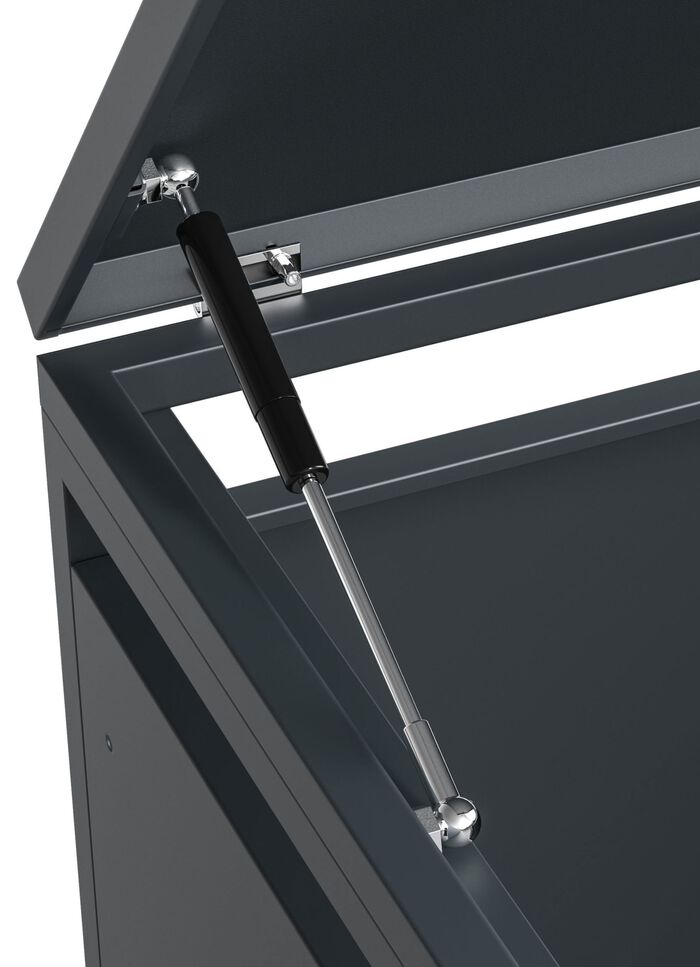 M&uuml;lltonnenbox &bdquo;Kubus&ldquo;, anthrazit 