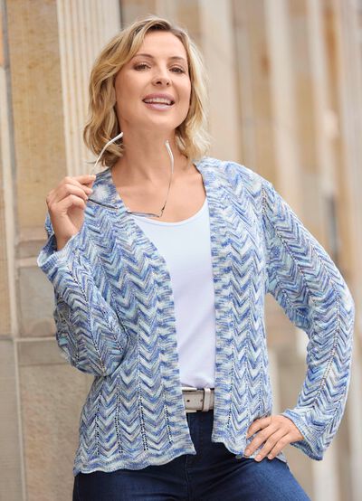 Strickjacke mit tollem Farbverlauf 