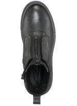 Libelle Bootie aus Nappaleder mit Zier-Reißverschluss SCHWARZ