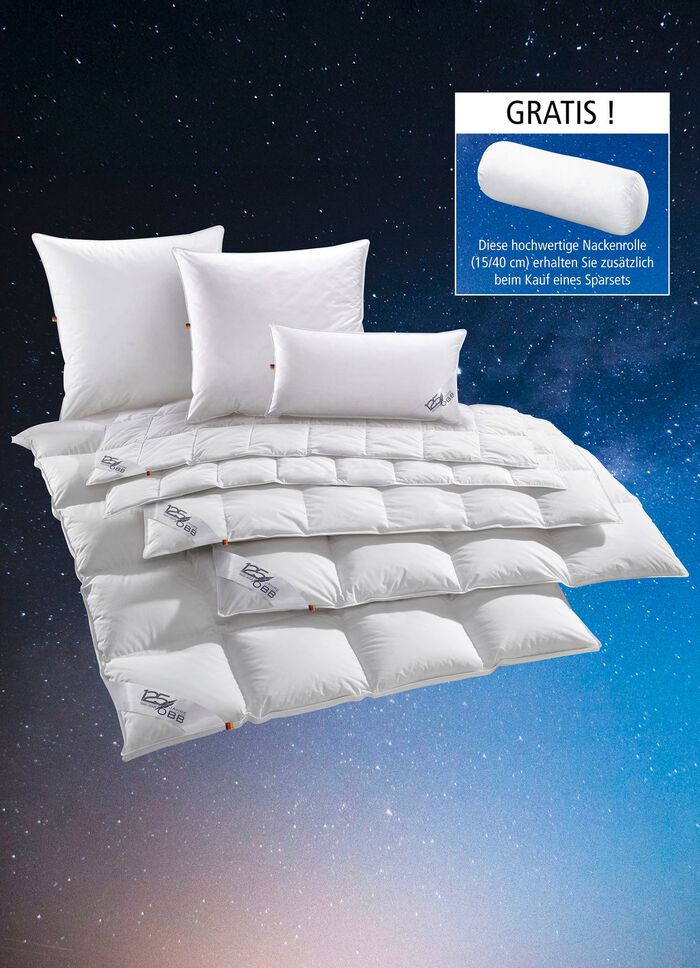 Daunen-Bettwarenprogramm zum 125 Jahre OBB Jubiläum WEISS