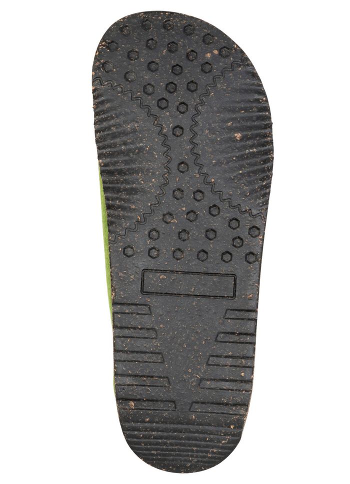 Gemini, komfortable Damen-Hausschuhe, Weite G, mit herausnehmbarem Fu&szlig;bett GR&Uuml;N